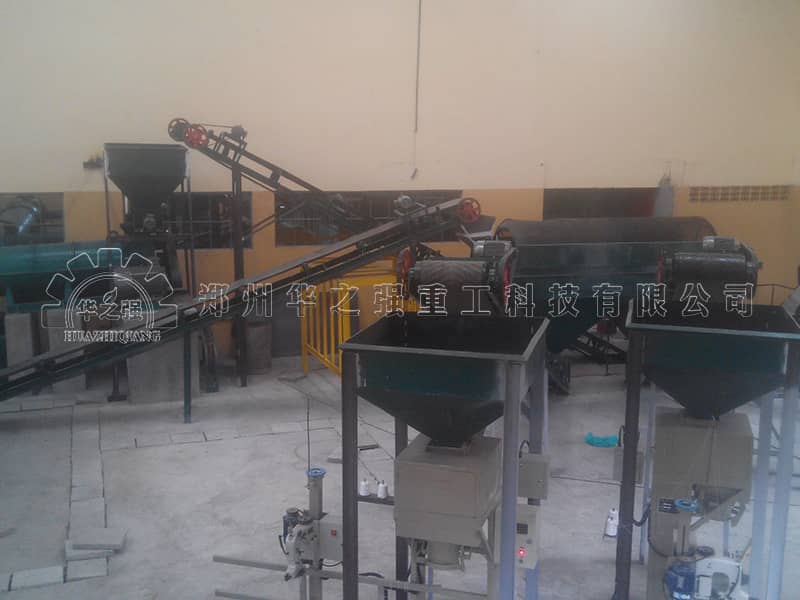 雞糞新型有機肥二合一造粒生產線